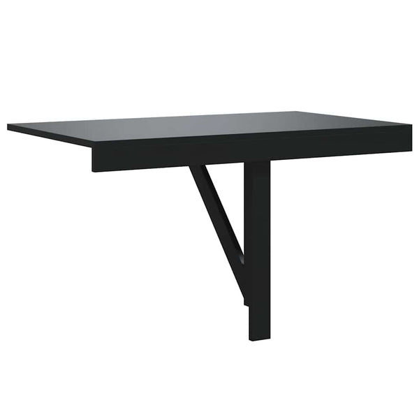 Wandklapptisch Iordanel, schwarz, 100x60x56cm (Holz)
