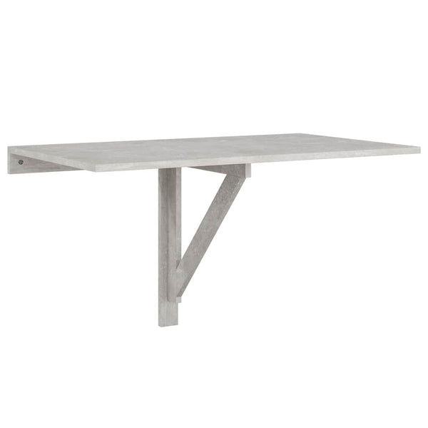 Betongrauer Klapptisch zur Wandmontage Iordanel 100x60x56cm (Holz)
