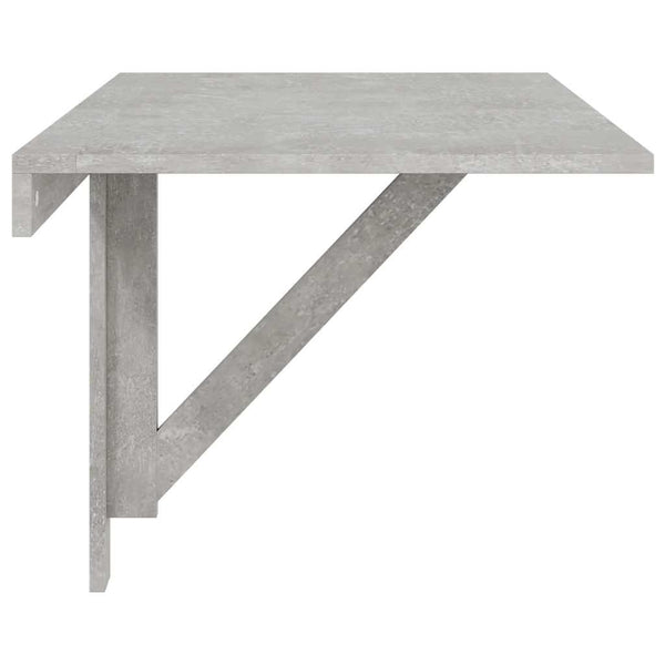 Betongrauer Klapptisch zur Wandmontage Iordanel 100x60x56cm (Holz)