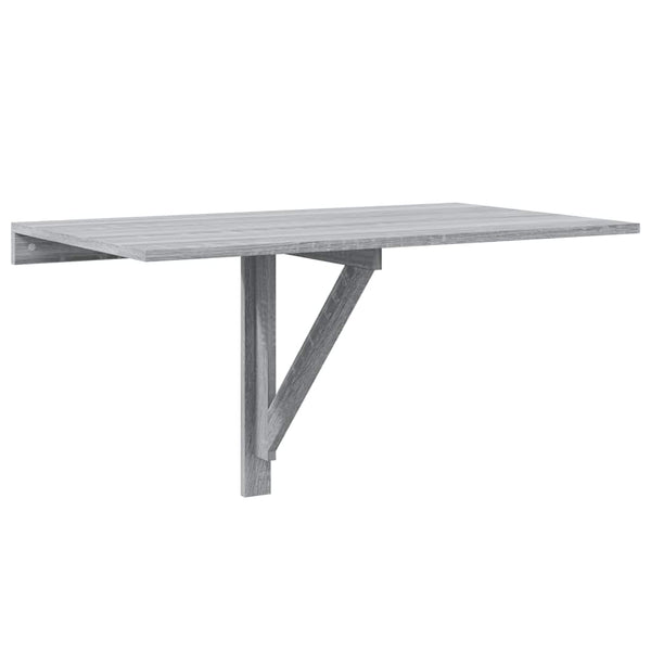 Grauer Klapptisch für die Wand Iordanel 100x60x56cm (Sonoma-Holz)
