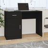 Schwarzer Schreibtisch mit Schublade und Schrank Omaid 100x40x73cm (Holz)