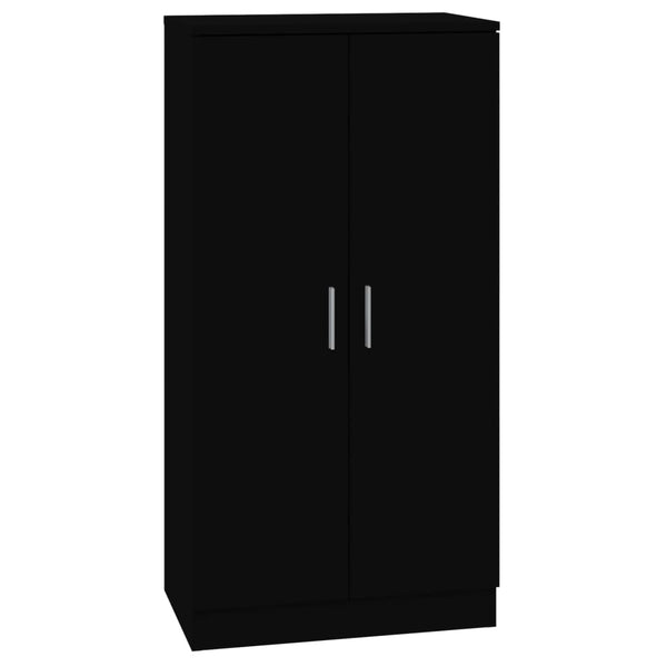 Musta kenkäkaappi Bethel 55x35x108cm (suunniteltu puu)