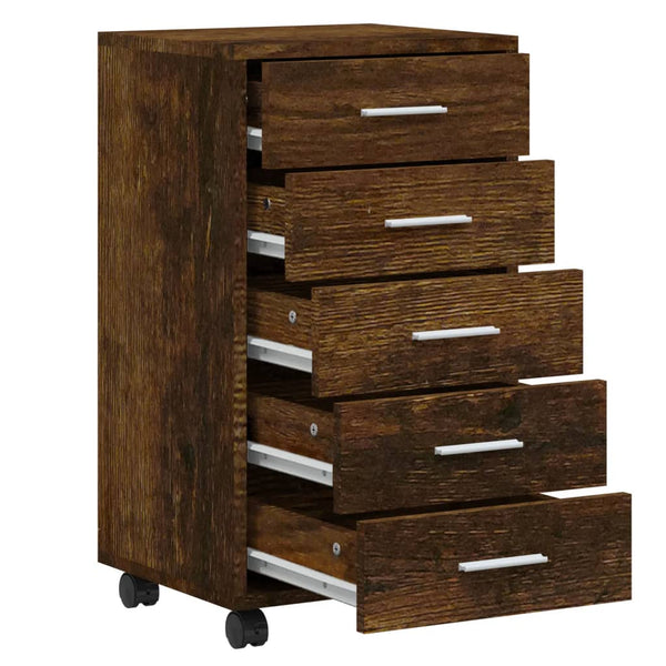 Schubladenschrank Savutammi Olgheta auf Rollen (Holz)
