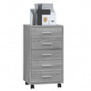 Grauer Rollcontainer Olgheta (Sonoma-Holz)
