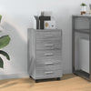 Grauer Rollcontainer Olgheta (Sonoma-Holz)