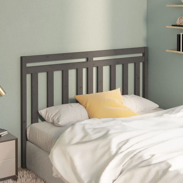 Graues Kopfteil Kvetoslav 156x4x100cm (Kiefer)