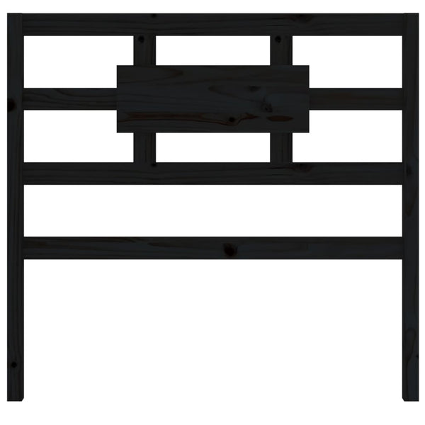 Schwarzes Kopfteil Fainis 95,5x4x100cm (Kiefer)