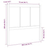 Kopfgitter, grau, Bv 80,5x4x100cm (Kiefer)