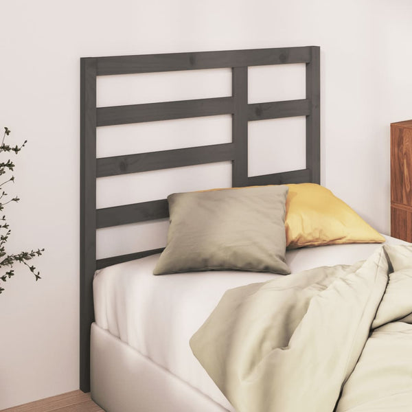 Graues Betthaupt Fiedler 96x4x104cm (Kiefer)