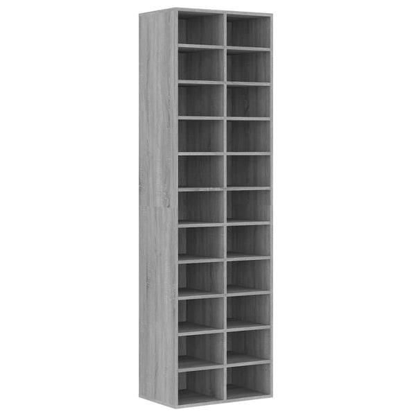 Graues Schuhregal Delfina 54x34x183cm (Holz)