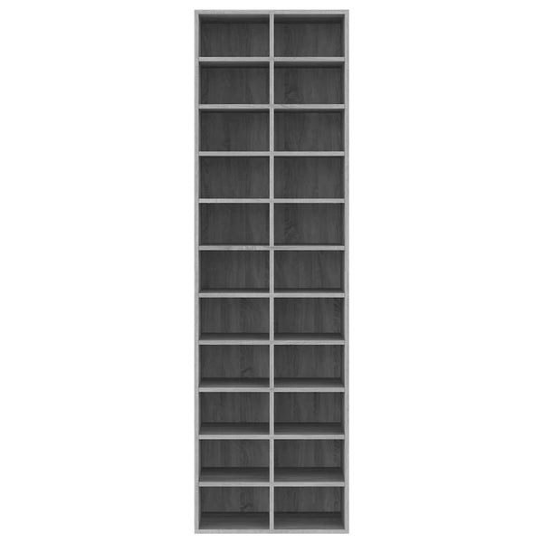 Graues Schuhregal Delfina 54x34x183cm (Holz)