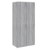 Grauer Kleiderschrank Altobrando 80x52x180cm (Holz)