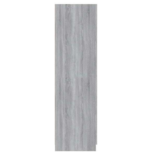 Grauer Kleiderschrank Altobrando 80x52x180cm (Holz)