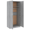 Grauer Kleiderschrank Altobrando 80x52x180cm (Holz)