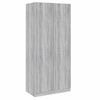 Grauer Kleiderschrank Pirus 90x52x200cm (Holz)