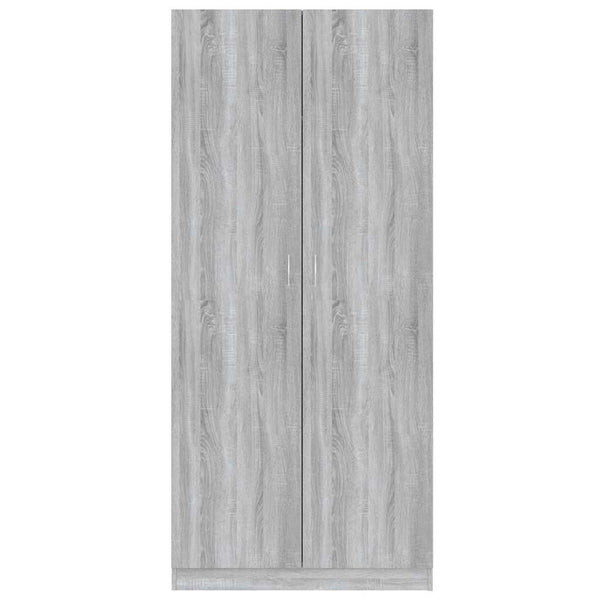 Grauer Kleiderschrank Pirus 90x52x200cm (Holz)