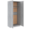 Grauer Kleiderschrank Pirus 90x52x200cm (Holz)