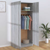 Grauer Kleiderschrank Pirus 90x52x200cm (Holz)