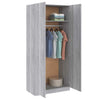 Grauer Kleiderschrank Pirus 90x52x200cm (Holz)