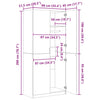 Grauer Kleiderschrank Pirus 90x52x200cm (Holz)