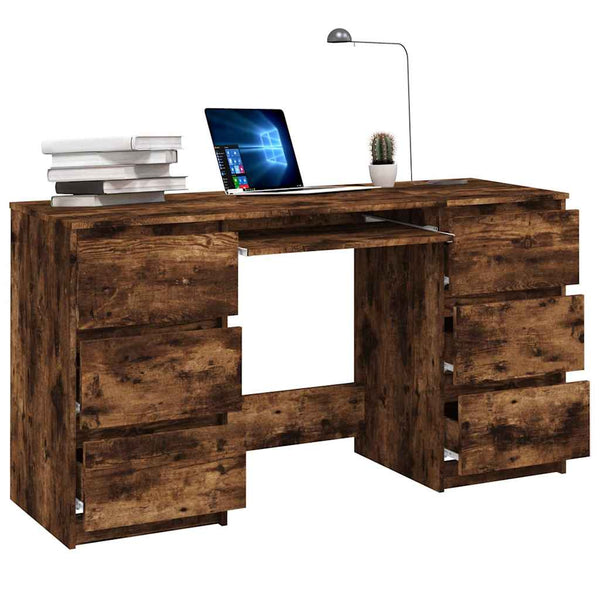 Räuchereiche Schreibtisch Angelus 140x50x77cm (Holz)