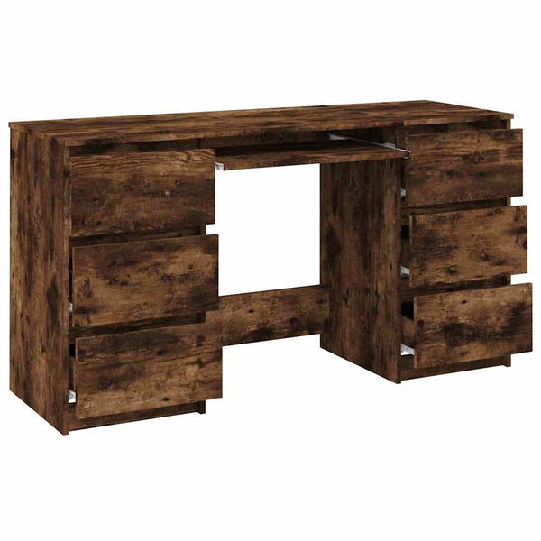 Räuchereiche Schreibtisch Angelus 140x50x77cm (Holz)