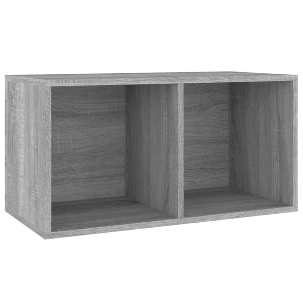 Harmaa vinyylilevyjen säilytyslaatikko Milii 71x34x36cm (puu)
