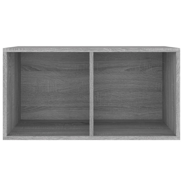 Harmaa vinyylilevyjen säilytyslaatikko Milii 71x34x36cm (puu)