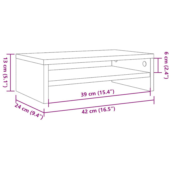 Räuchereichen-Displayständer Reisad 42x24x13cm (Holz)