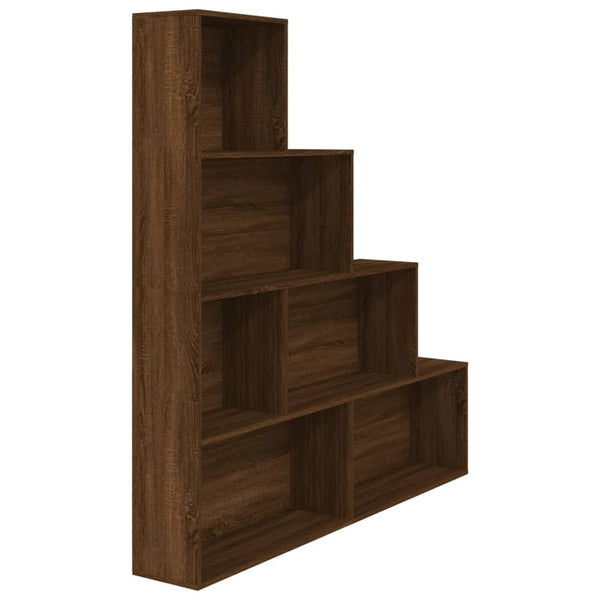 Braunes Bücherregal Verginiea 155x24x160cm (Eiche)