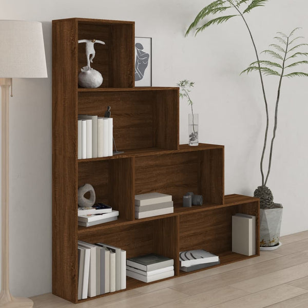 Braunes Bücherregal Verginiea 155x24x160cm (Eiche)