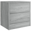 Grauer Nachttisch Katrin 40x30x40cm (Holz)