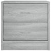 Grauer Nachttisch Katrin 40x30x40cm (Holz)