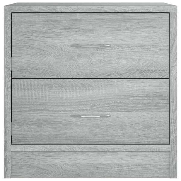 Grauer Nachttisch Katrin 40x30x40cm (Holz)