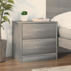 Grauer Nachttisch Katrin 40x30x40cm (Holz)