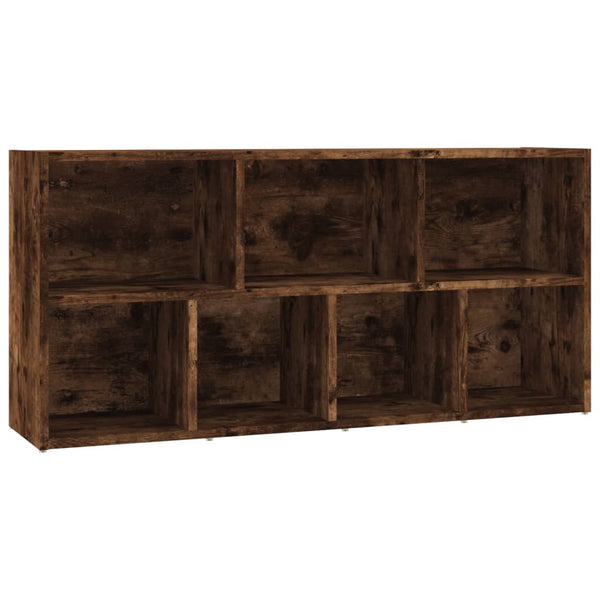 Räuchereichenholz-Bücherregal Hartwig 50x25x106cm