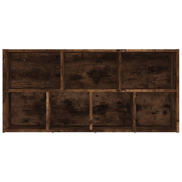 Räuchereichenholz-Bücherregal Hartwig 50x25x106cm