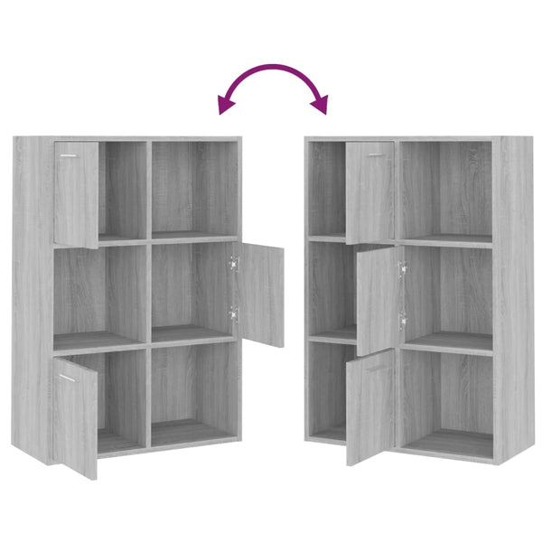 Grauer Aufbewahrungsschrank Belini 60x29,5x90cm