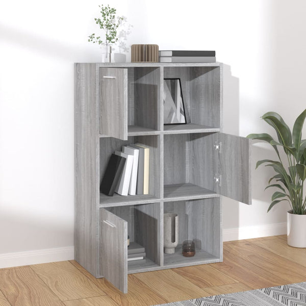 Grauer Aufbewahrungsschrank Belini 60x29,5x90cm