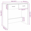 Schreibtisch Rauch-Eiche Carolica 80x40x75cm (Holz)