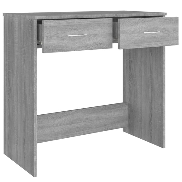 Grauer Schreibtisch Carolina 80x40x75cm (Holz)