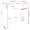 Grauer Schreibtisch Carolina 80x40x75cm (Holz)