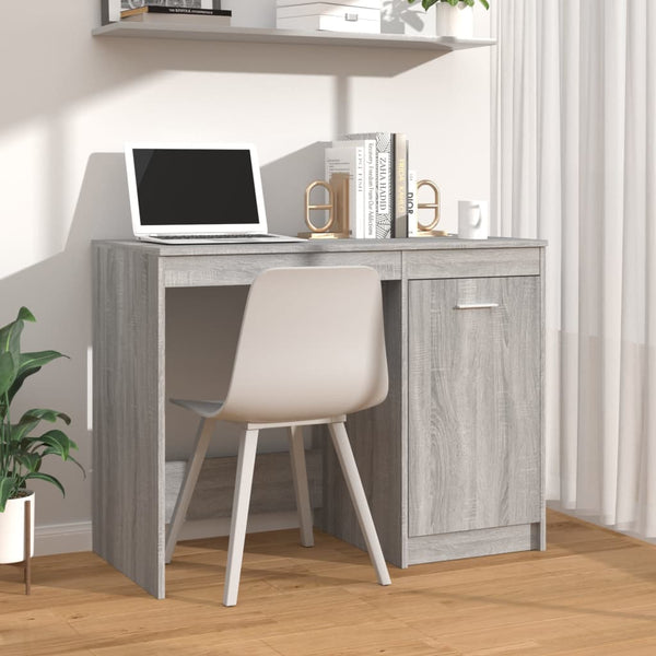 Grauer Schreibtisch Bello 100x50x76cm (Holz)