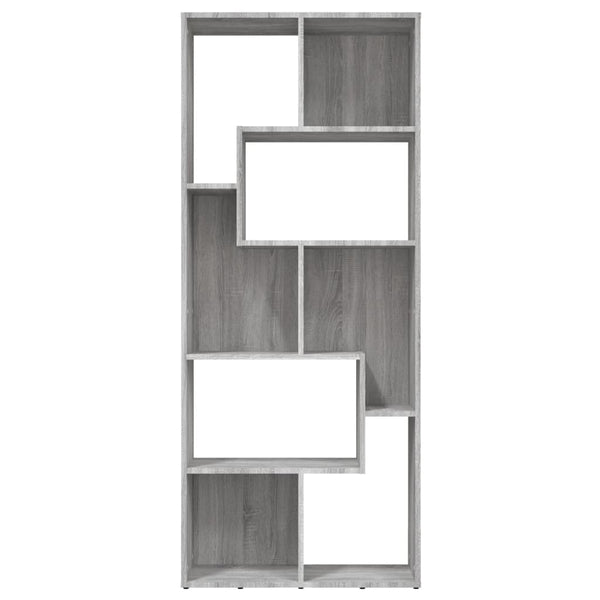 Graues Bücherregal Ilda 67x24x161cm (Holz)