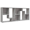 Graues Bücherregal Ilda 67x24x161cm (Holz)