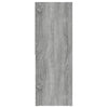 Graues Bücherregal Ilda 67x24x161cm (Holz)