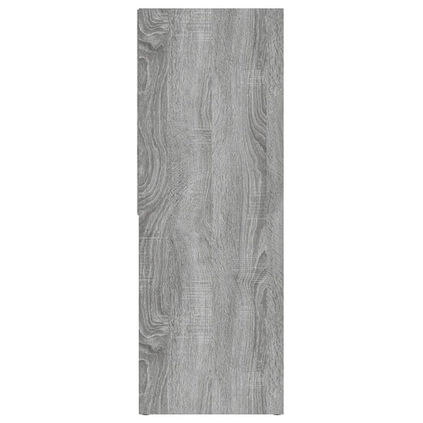 Graues Bücherregal Ilda 67x24x161cm (Holz)
