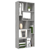 Graues Bücherregal Ilda 67x24x161cm (Holz)