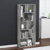 Graues Bücherregal Ilda 67x24x161cm (Holz)
