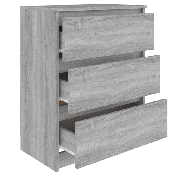 Graues Sideboard Baiadera 60x35x76cm (Holz)